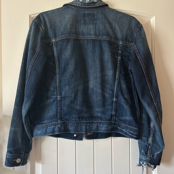 American Eagle Distressed Denim Jacket Small - Picture 2 of 9